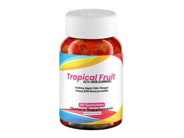 Tropical Fruit ACV+BHB Gummies - 1 Bottle